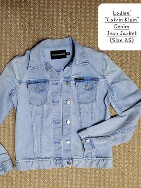 Ladies' "Calvin Klein" Denim Jean Jacket (Size XS)